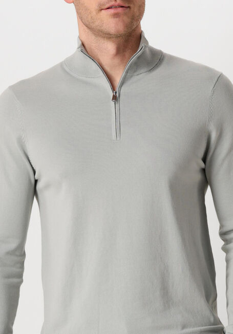 Groene PROFUOMO Trui PULLOVER HALF ZIP - large