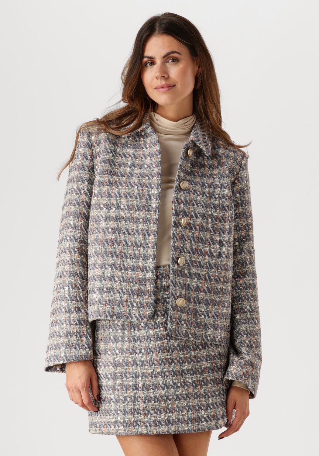 Y.A.S. Dames Jassen Yassiraz Ls Short Jacket Zilver