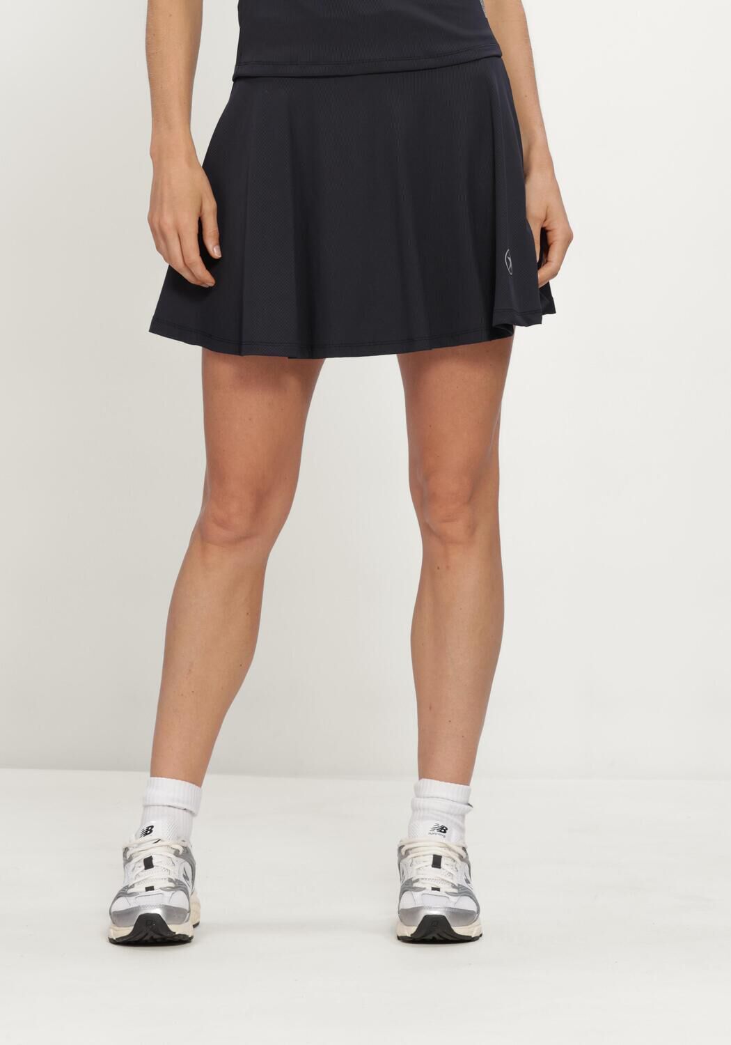 Zwarte AIRFORCE Tennisrokjes RIBBED TENNIS SKIRT - large