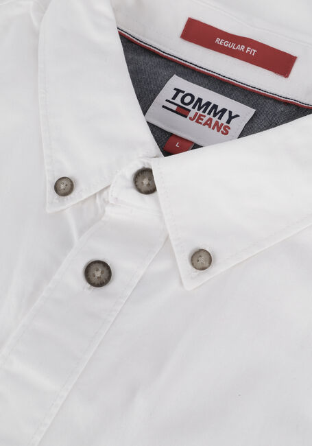 Witte TOMMY JEANS Casual overhemd TJM ESSENTIAL LIGHT TWILL SHIRT - large