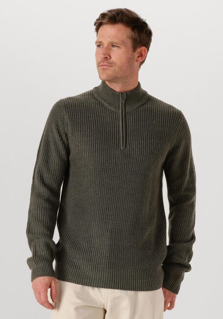 Donkergroene DSTREZZED Trui SKIPPER RIBKNIT - large