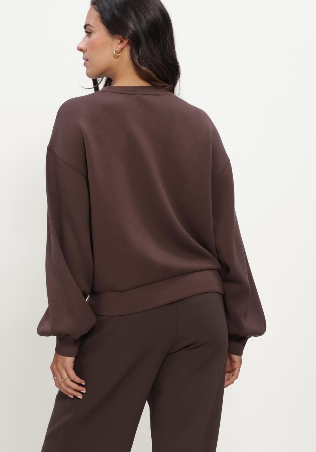 Bruine MSCH COPENHAGEN Sweater MSCHBROOKE IMA Q SWEATSHIRT - large