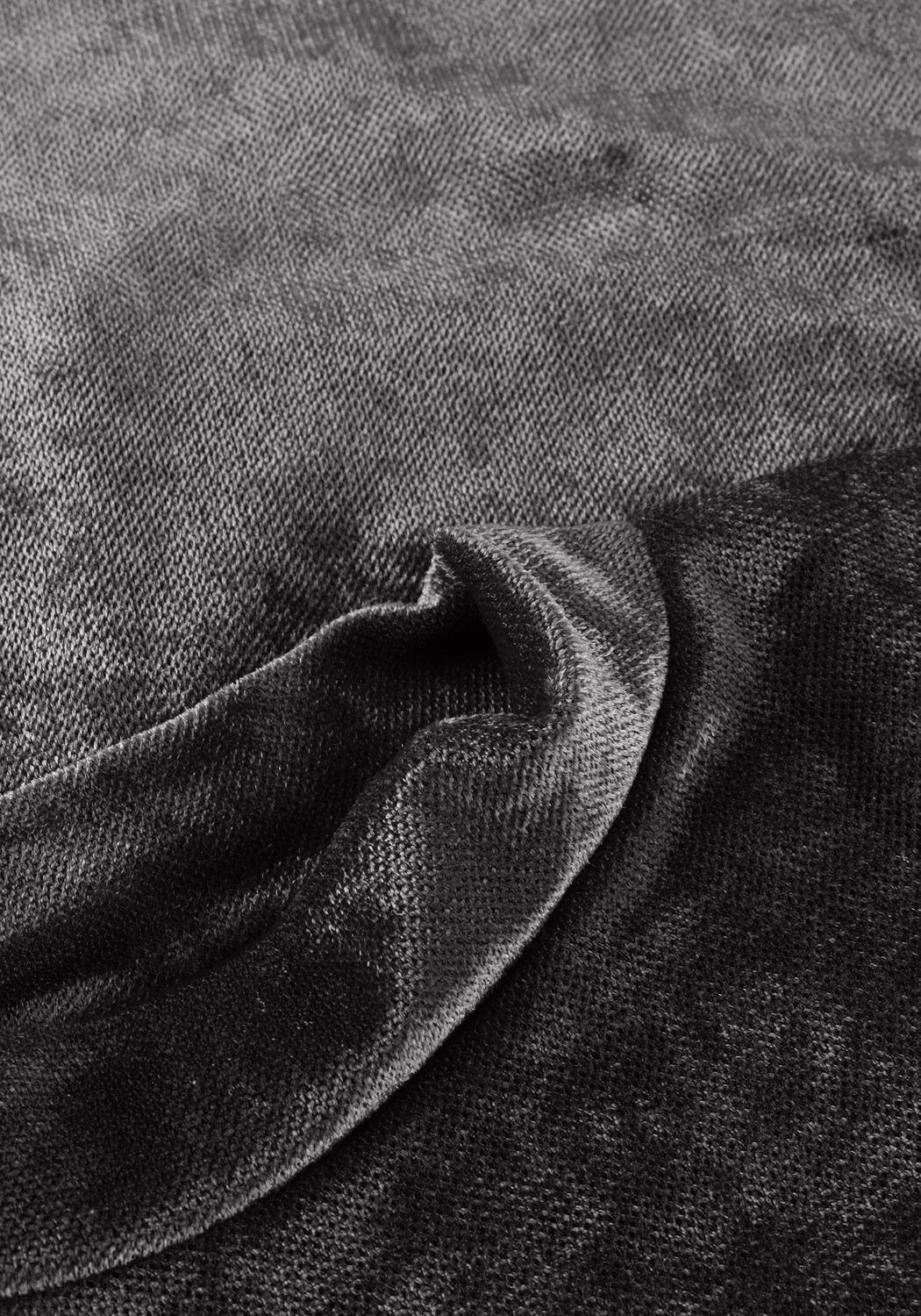 Antraciet LIKE FLO Top ELINA FLO VELVET MESH TOP - large