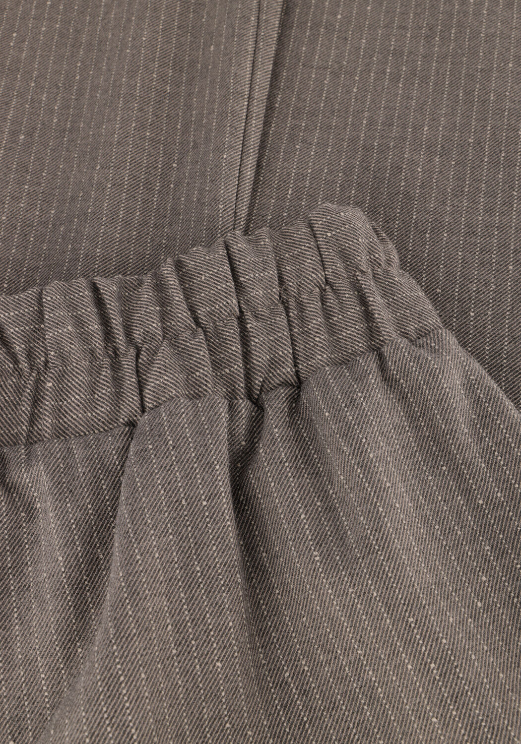 Grijze BY-BAR Wijde broek BENJI GREY STRIPE PANT - large