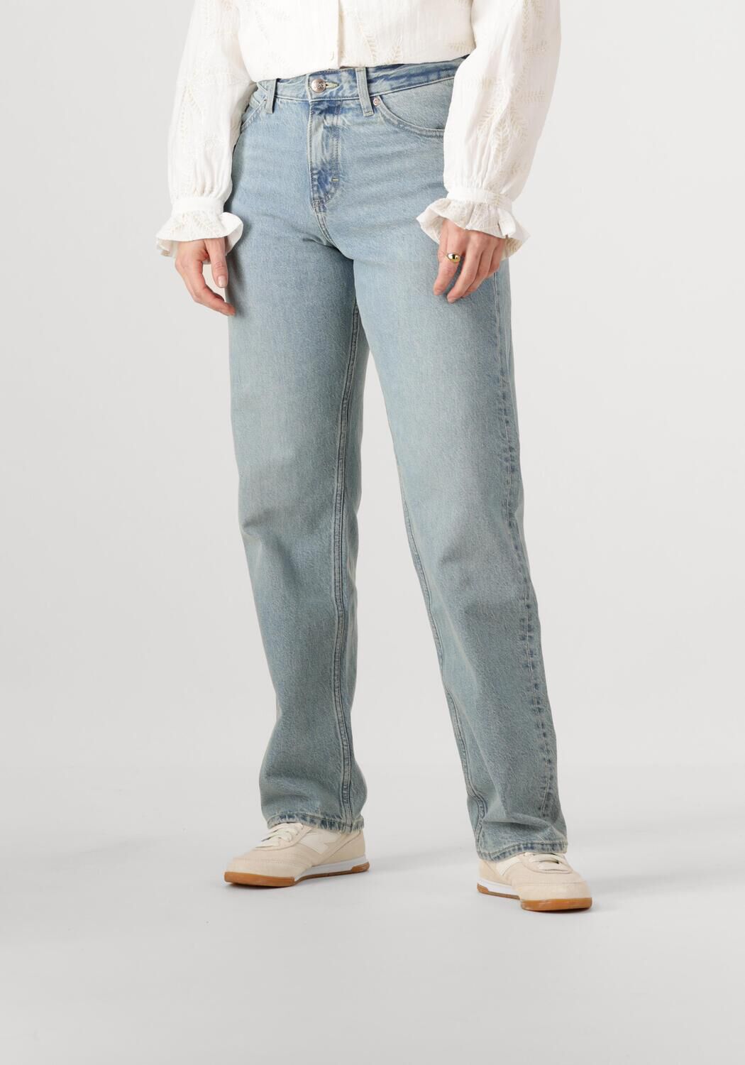 Lee Straight Fit Mid Waist Jeans Blue Dames