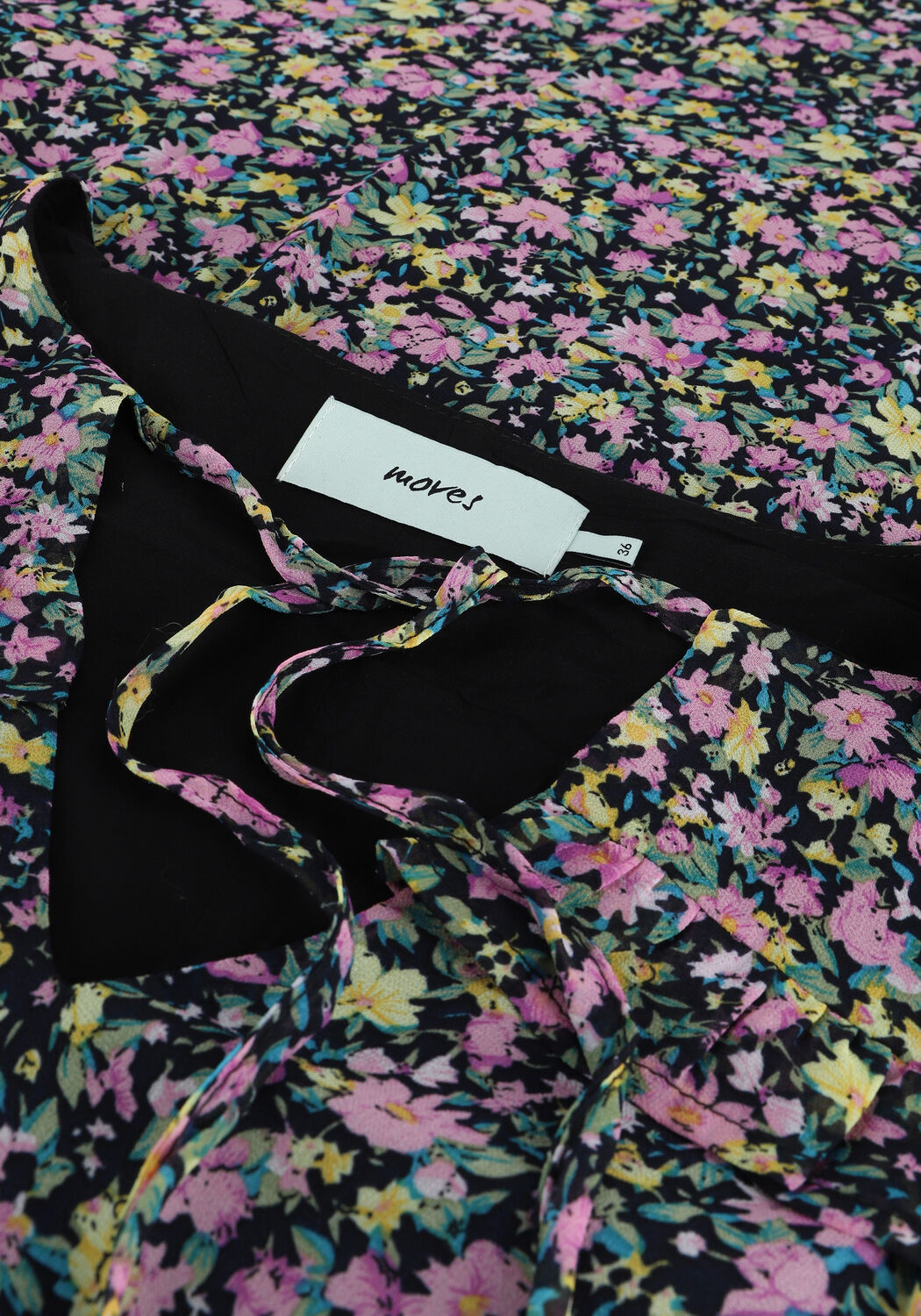 Paarse MOVES Maxi jurk CHIFONELLA - large