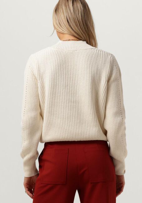 Creme VANILIA Trui V-NECK PATENT STITCH - large