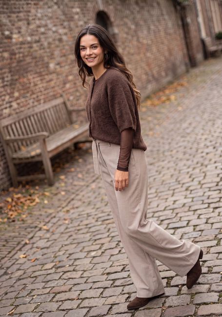Bruine MSCH COPENHAGEN Trui MSCHBONDIE HOPE 2/4 CARDIGAN - large
