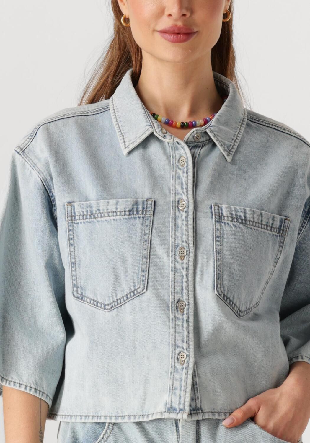 CIRCLE OF TRUST Dames Blouses Mae Denim Blouse Lichtblauw