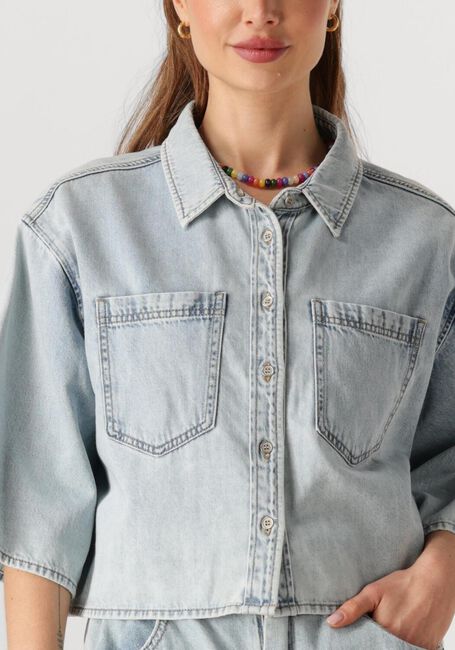 Lichtblauwe CIRCLE OF TRUST Blouses MAE DENIM BLOUSE - large