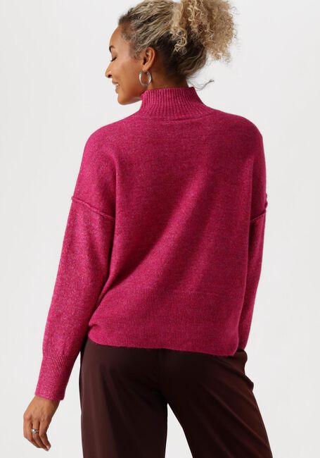 Fuchsia Y.A.S. Trui YASBALIS LS HIGH NECK KNIT - large
