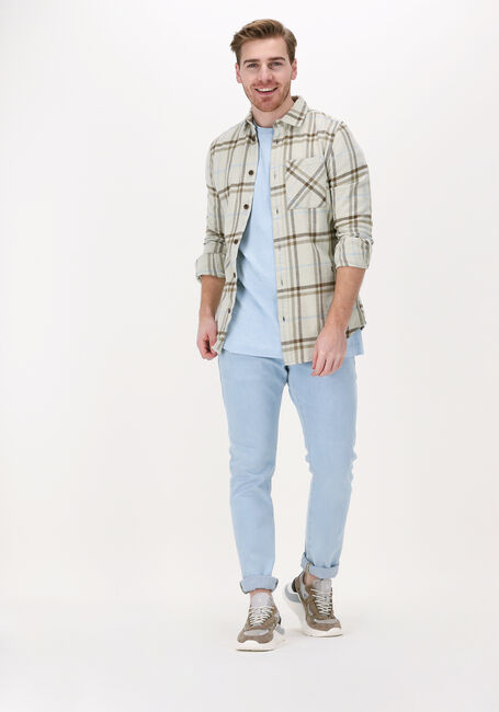 Lichtblauwe SELECTED MEN T-shirt SLHLOOSEGILMAN220 SS O-NECK TE - large