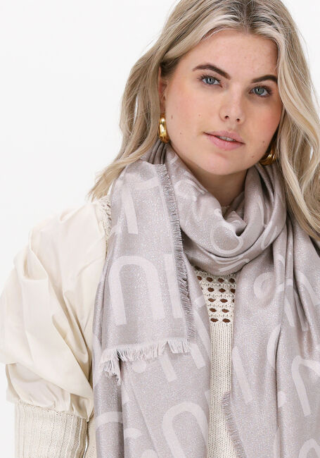Gouden LIU JO Sjaal SCARF LOGO JACQ FULL - large