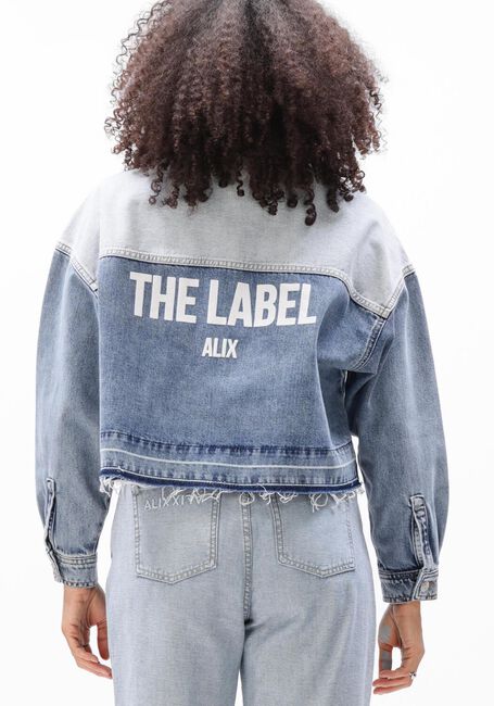 Lichtblauwe ALIX THE LABEL Spijkerjas LADIES WOVEN MIX DENIM BLOUSE - large