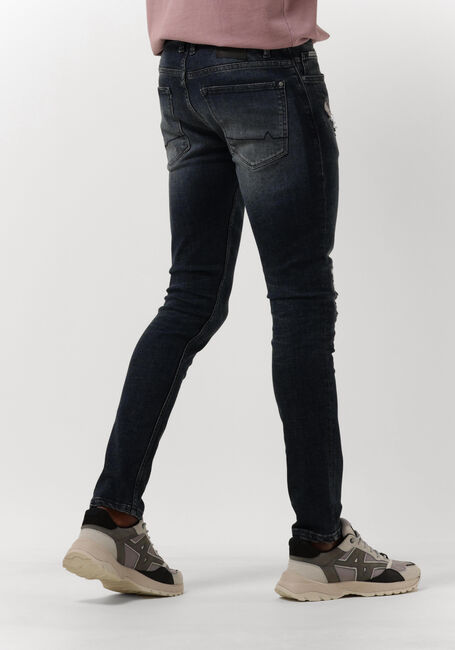 Donkerblauwe PUREWHITE Slim fit jeans #THE JONE - SKINNY FIT JEANS WITH ALLOVER DAMGAING SPOTS - large