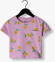 Paarse LÖTIEKIDS T-shirt JACQUARD SHORT TSHIRT - medium