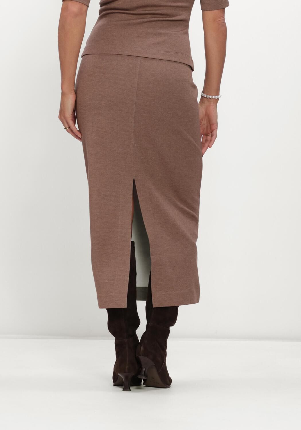 Bruine INWEAR Midirok AIDAIW MELANGE SKIRT - large