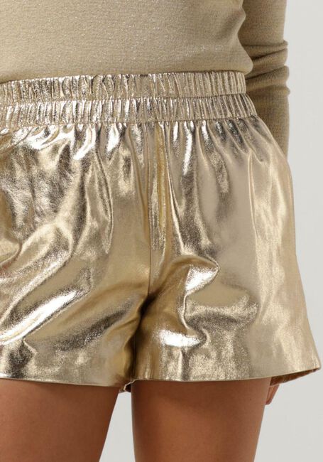 Gouden EST'SEVEN Broeken EST'LEATHER SHORT COURT - large