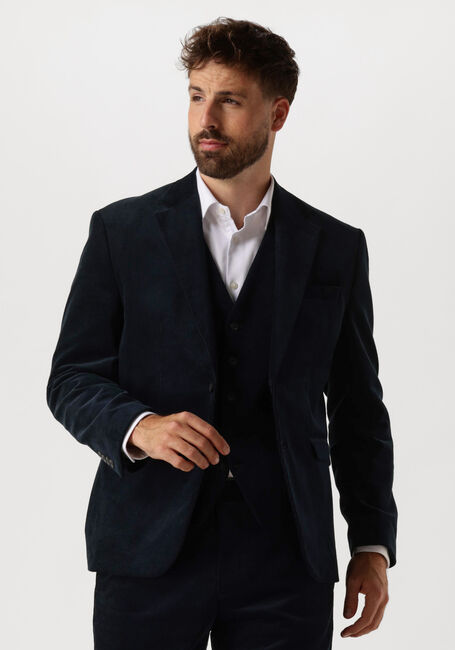 Donkerblauwe SELECTED HOMME Colberts SLHREG-DUCA CORDUROY BLZ - large