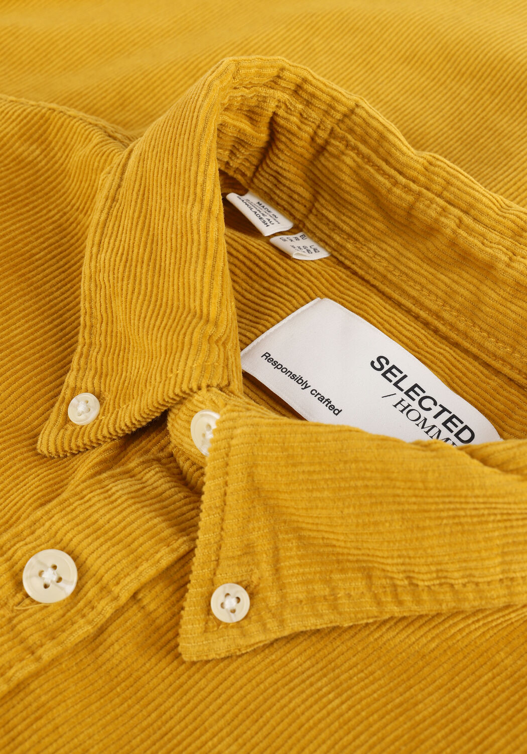 Oker SELECTED MEN Overshirt SLHREGASGAR SHIRT LS CORD W - large