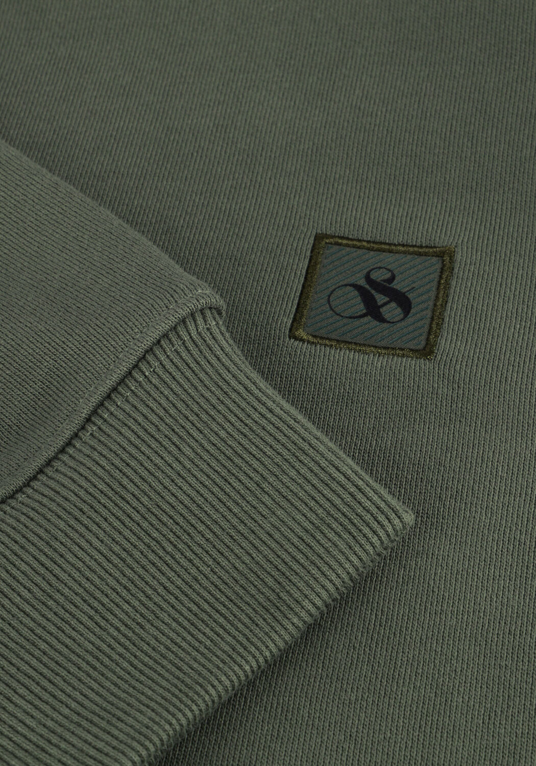 Groene SCOTCH & SODA Sweater SEASONAL CORE - REGULAR-FIT LOGO SWEATSHIRT - large