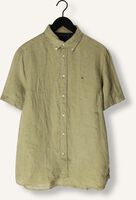 Olijf TOMMY HILFIGER Casual overhemd PIGMENT DYED LINEN RF SHIRT S/S Olijf TOMMY HILFIGER Casual overhemd PIGMENT DYED LINEN RF SHIRT S/S - medium