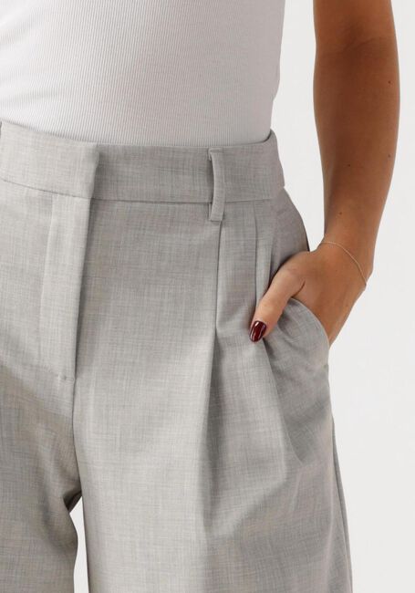 Grijze MSCH COPENHAGEN Pantalon MSCHHENRIKE HW PANTS - large