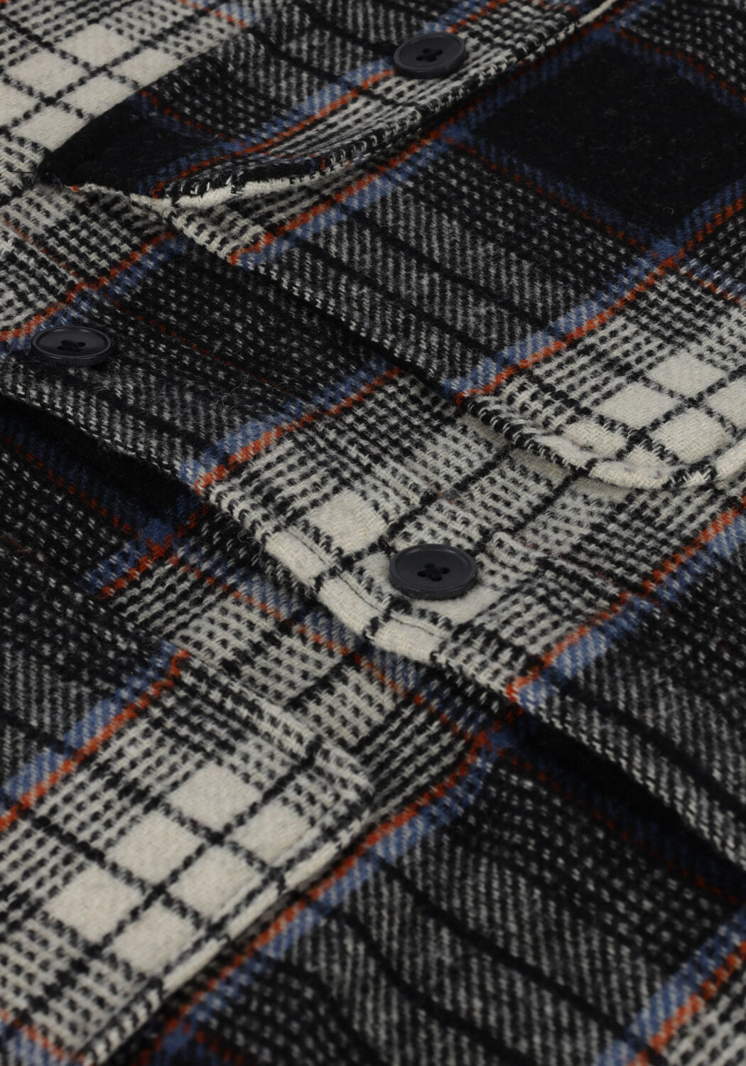 Donkerblauwe SELECTED MEN Overshirt LOOSEPABLO LS CHECK - large