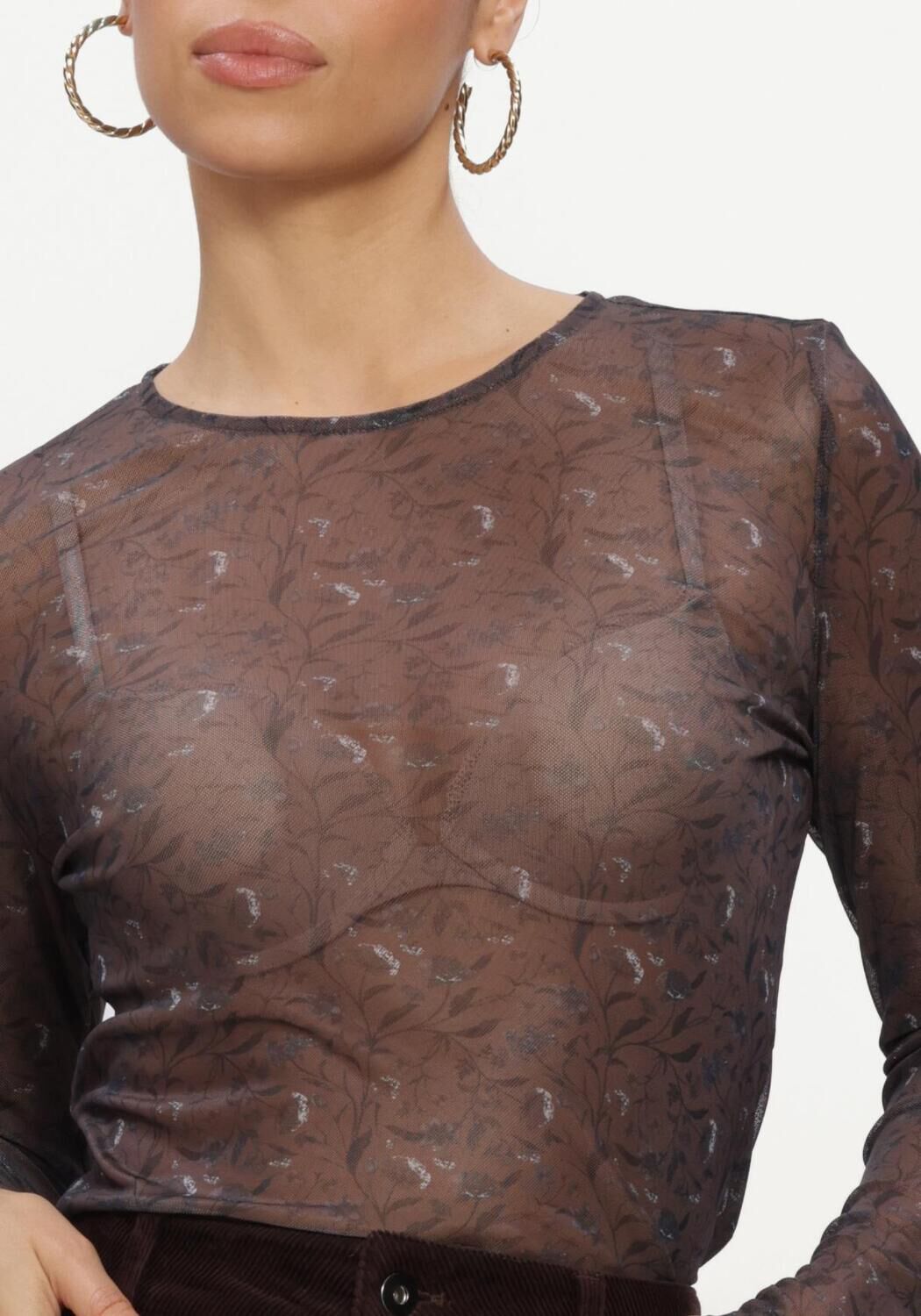 Bruine MSCH COPENHAGEN Top MSCHJANIE ILLENORA TOP - large