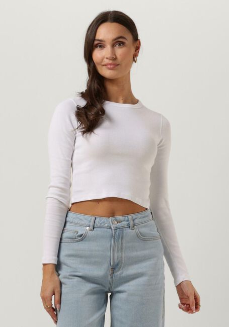 Witte ENVII T-shirt ENALLY LS CROP TEE 5314 - large