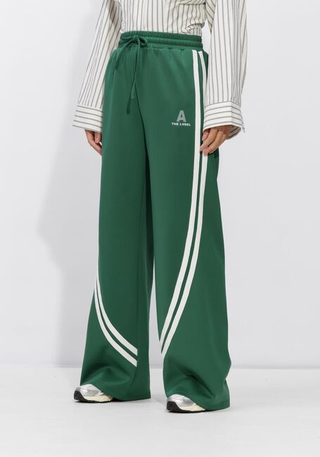Groene ALIX THE LABEL Wijde broek LADIES KNITTED TAPES TRAINING PANTS - large