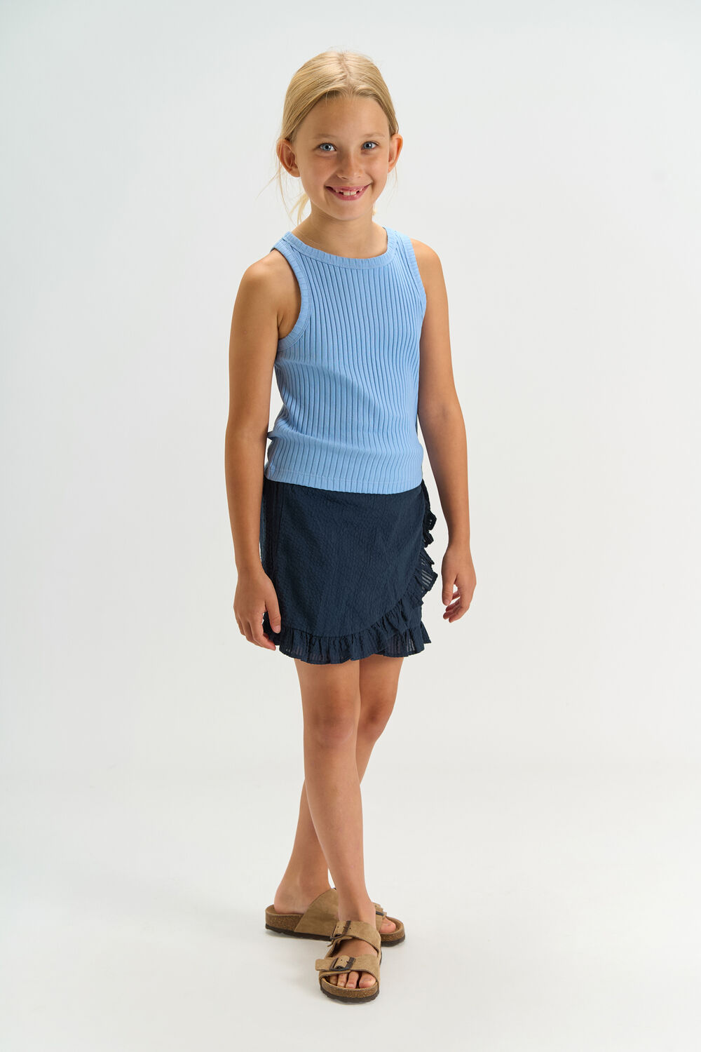 Blauwe THE NEW Korte broek TNTESSA SHORT - large