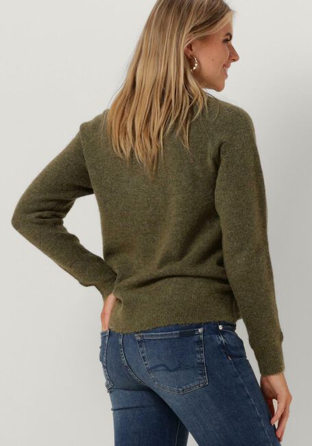 Donkergroene SELECTED FEMME Trui SLFLULU LS KNIT O-NECK B - large