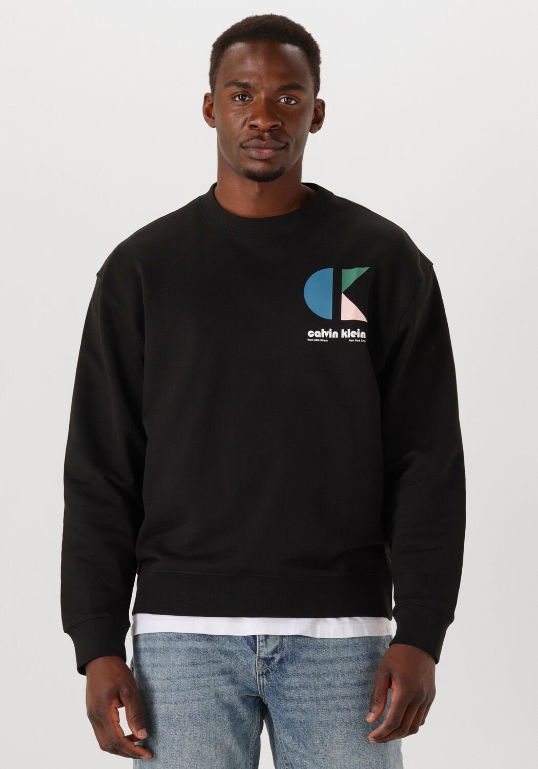 CALVIN KLEIN Heren Truien & Vesten Ls E 350trry Ck Bhs Zwart
