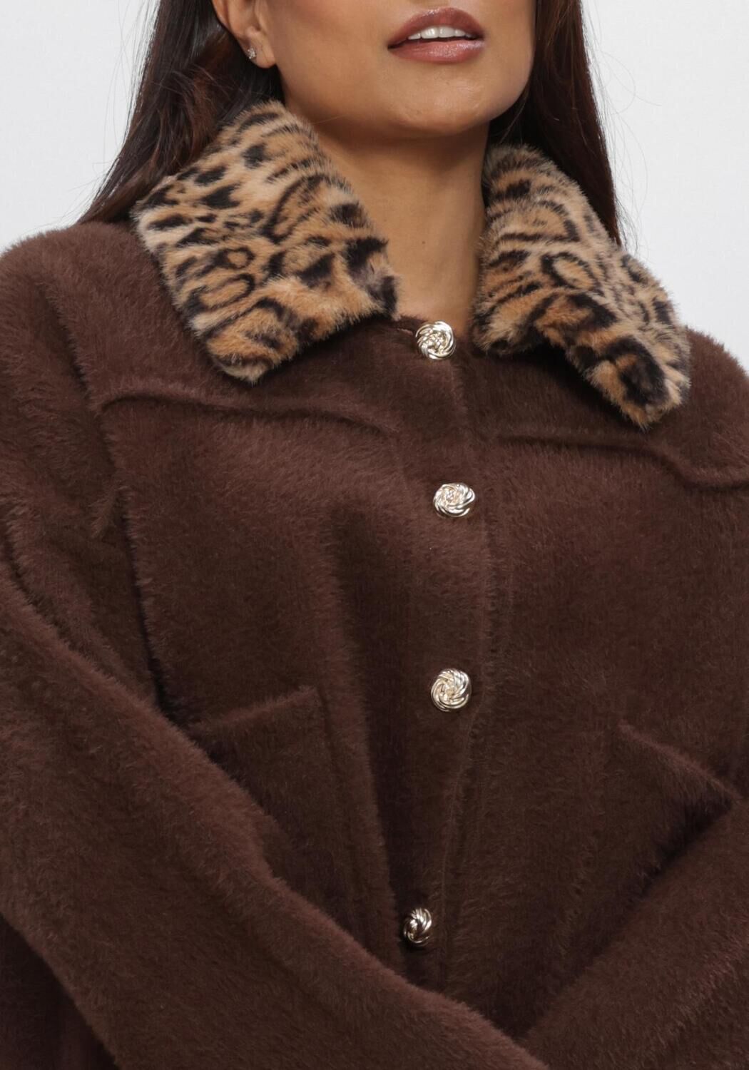 Bruine AMAYA AMSTERDAM Trui LINA KNITWEAR - large