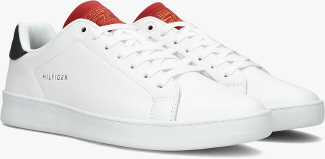 Witte TOMMY HILFIGER Lage sneakers RETRO COURT CLEAN CUPSOLE - large