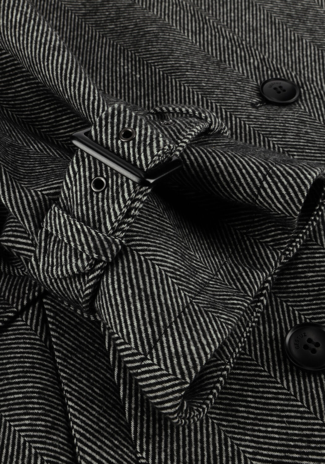 Grijze GESTUZ Mantel GZAVIC SHORT JACKET - large