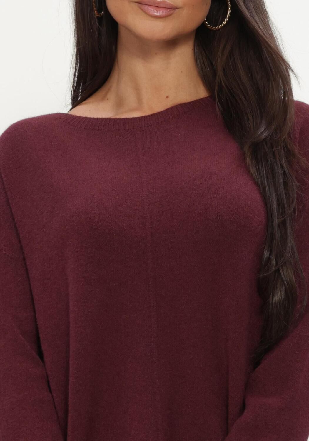 SIMPLE Dames Truien & Vesten Knit-base-visc-26-3 Bordeaux