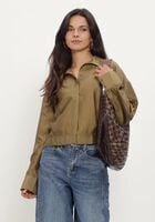 Groene ROUGE EDIT Blouses ROUSTINA L/S HIGH NECK SHIRT/1