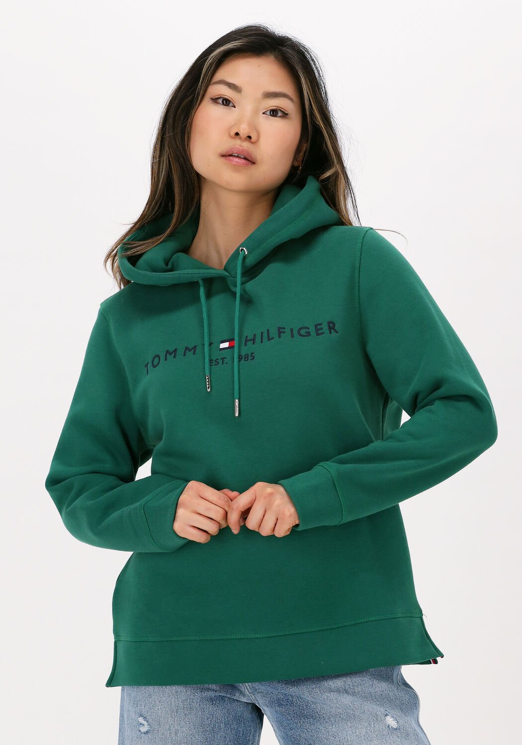 groene tommy hilfiger sweater regular hilfiger hoodie