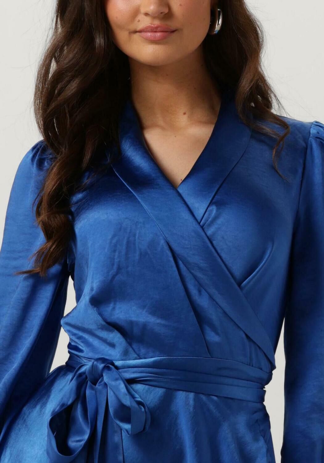 NOTRE-V Dames Jurken Nv-doris Satin Dress Kobalt