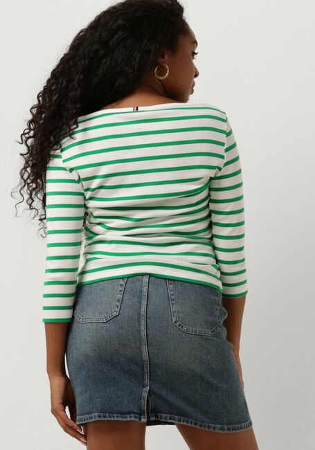 Groene TOMMY HILFIGER Tops & T-shirts NEW CODY SLIM BOAT-NK 3/4 SLEEVE - large