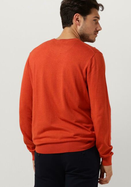 Rode SCOTCH & SODA Trui ESSENTIALS ECOVERO VISCOSE-NYLON CREWNECK PULLOVER - large