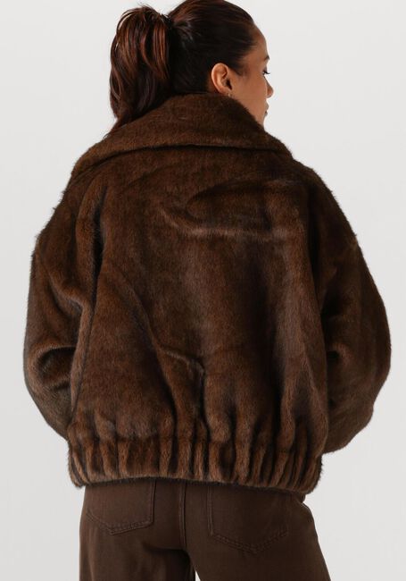 Bruine SUNCOO Faux fur jas EVAN - large