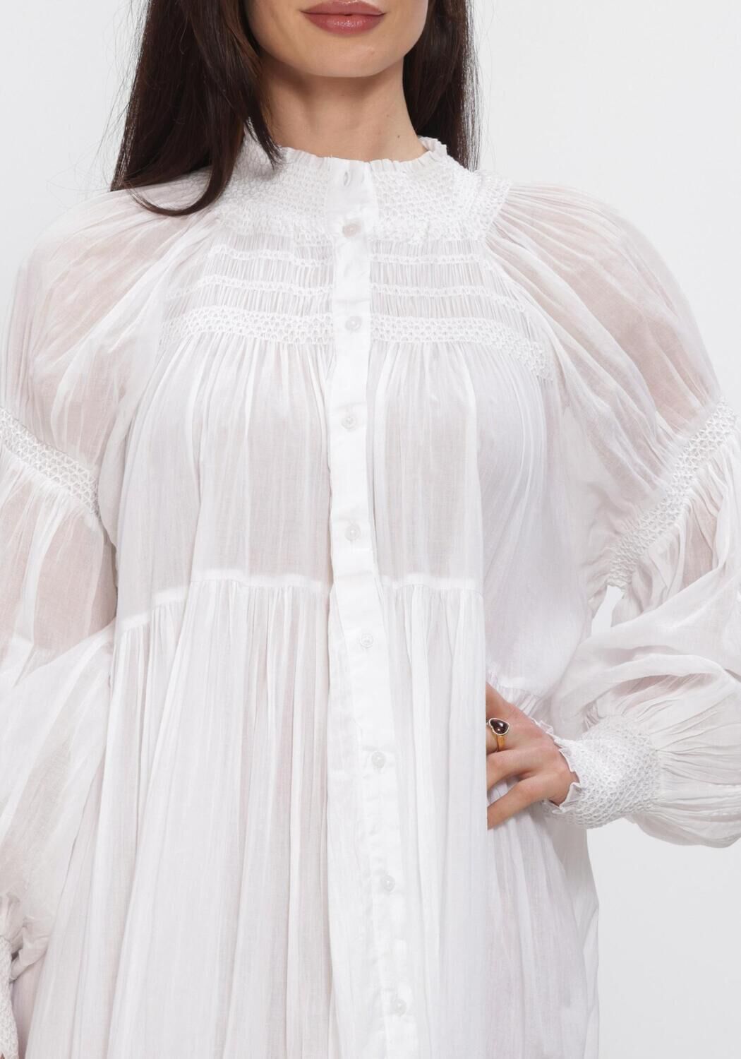 Witte MES DEMOISELLES Mini jurk LANGELIQUE - large