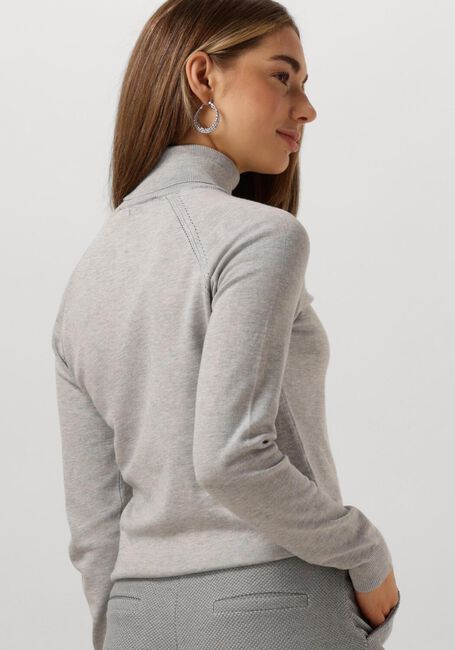 Grijze SUMMUM Coltrui TURTLE NECK SWEATER SOFT VISCOSE POLYAMIDE KNIT - large