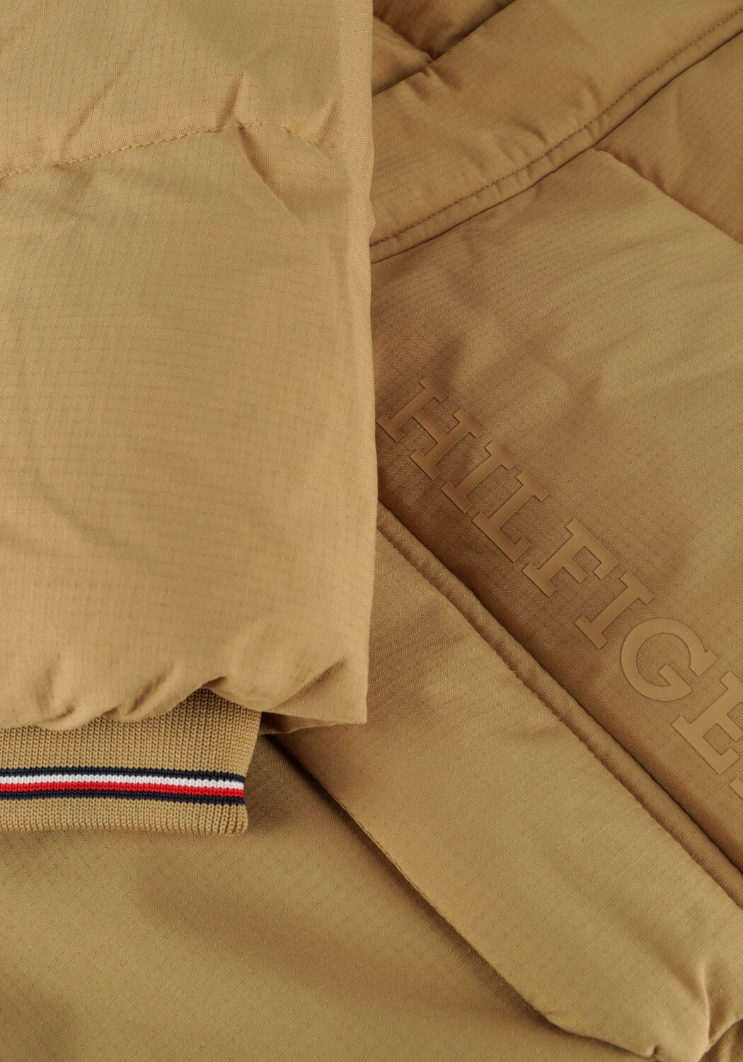 TOMMY HILFIGER Jongens Jassen Monotype Ribstop Puffer Jacket Khaki