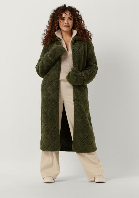 Groene ANOTHER LABEL Teddy jas DANAE COAT - large