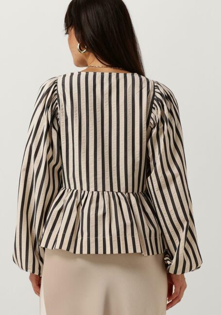Blauwe NEO NOIR Blouses BESSIE CONTRAST STRIPE BLOUSE - large