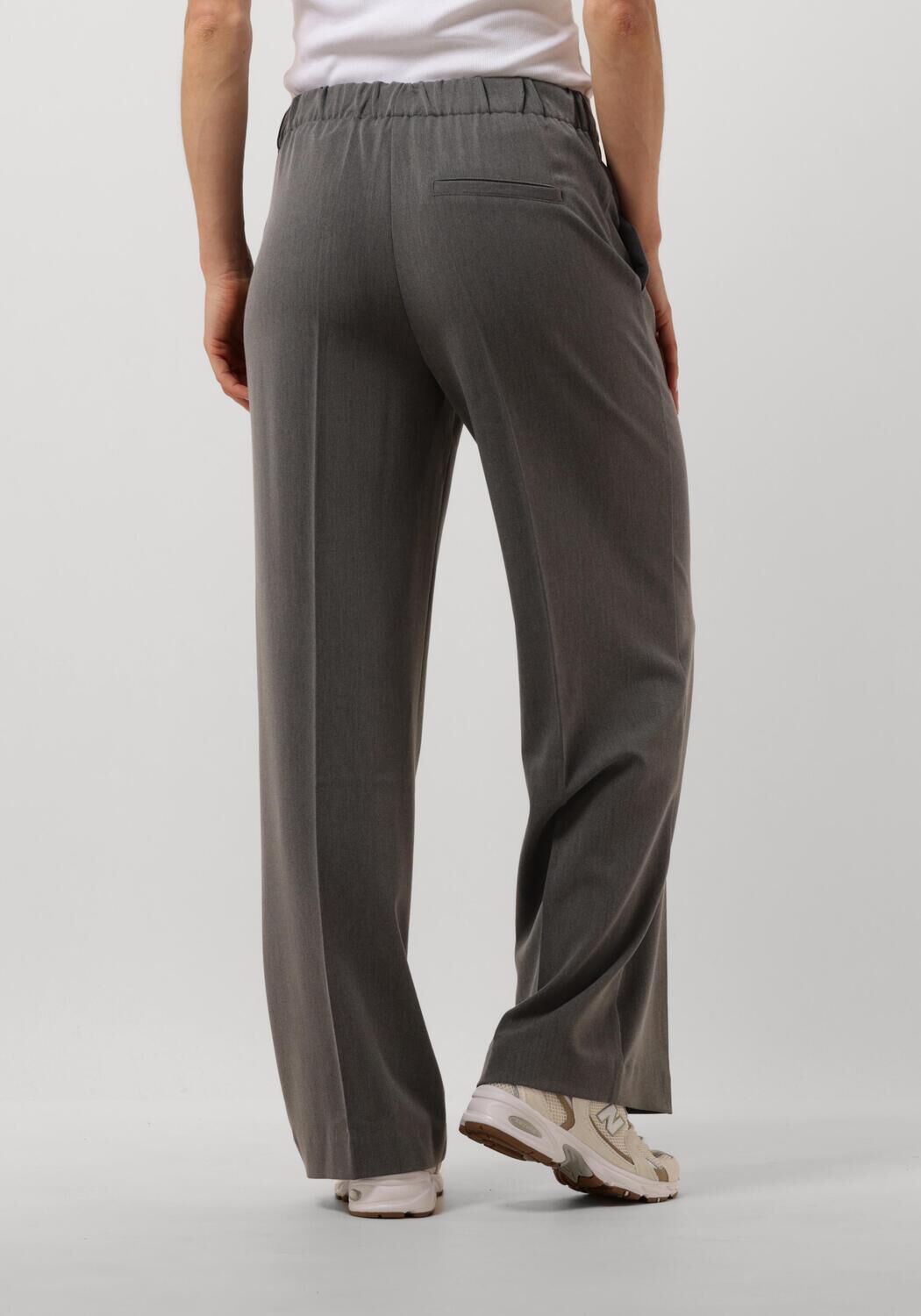 SELECTED FEMME Dames Broeken Slfemma-tara Mw Wide Pant Grijs